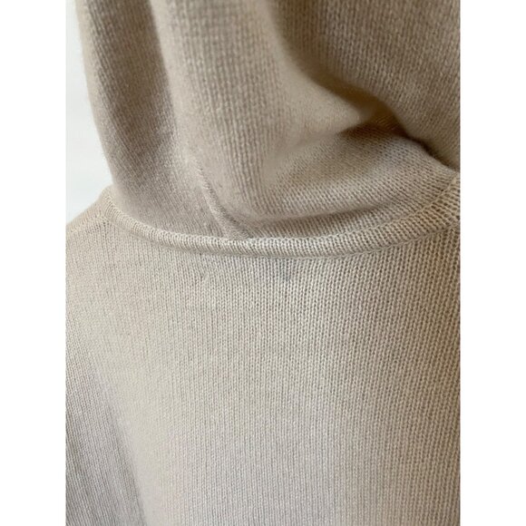 Lucchese Astrid Cashmere Hoodie Pullover Sweater Fog sz XS NWT - Picture 4 of 9